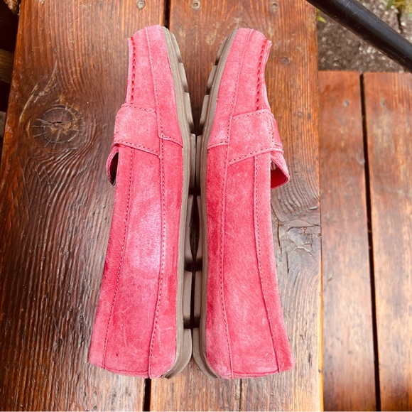 GH BASS & CO CORAL PINK BECKY SUEDE LEATHER LOAFERS SIZE 7  NEW - Picture 8 of 11